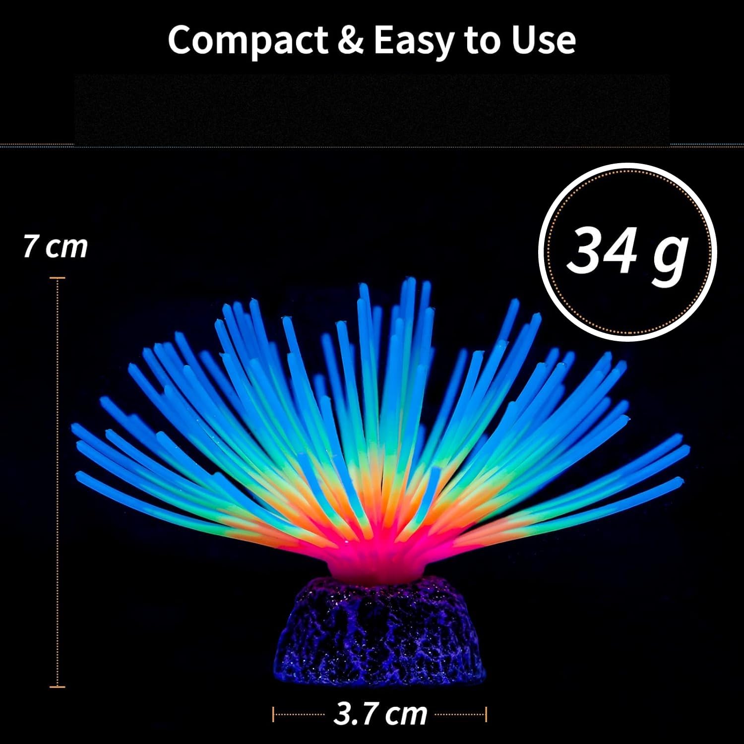 Artificial Aquarium Coral | Glowing Effect (Under Led Light)