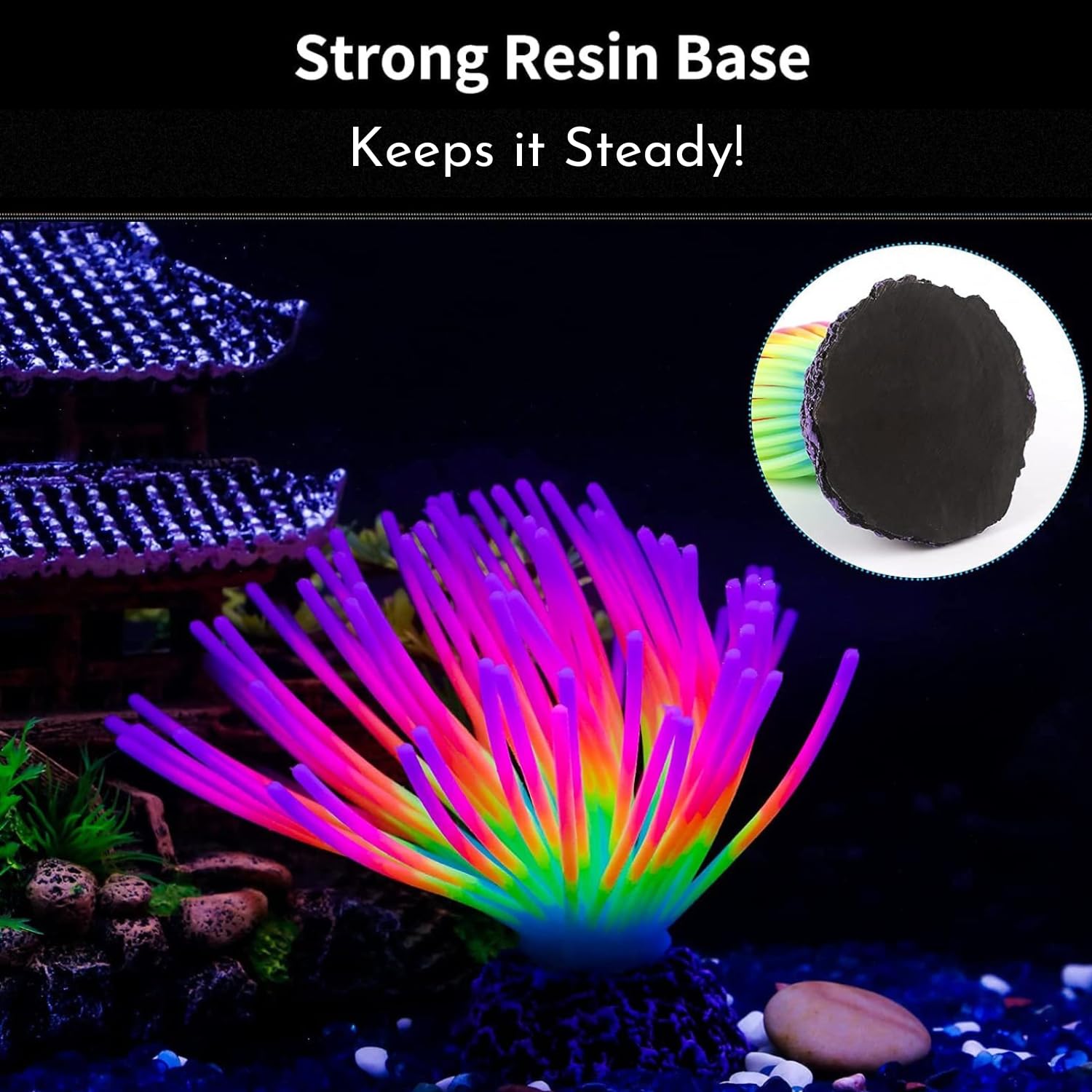 Artificial Aquarium Coral | Glowing Effect (Under Led Light)