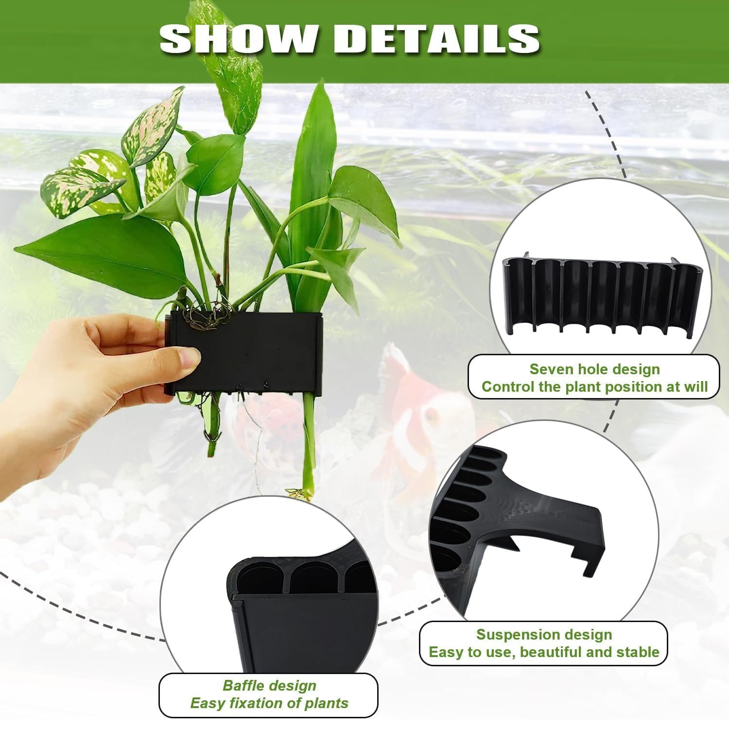 Aquarium Plant Hanging Cups (Slider Type)